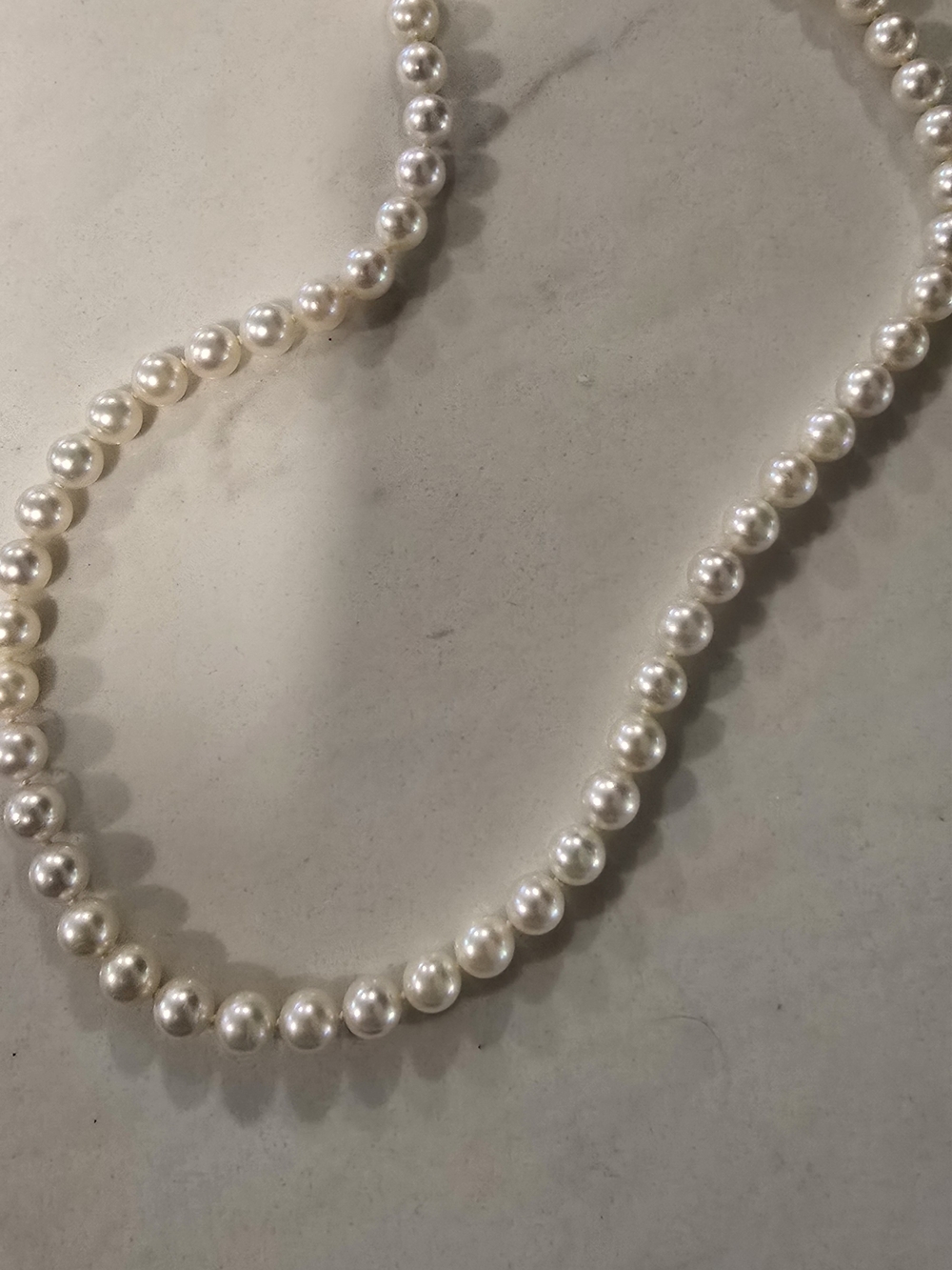 Classic White Pearl Necklace - Women's Jewelry